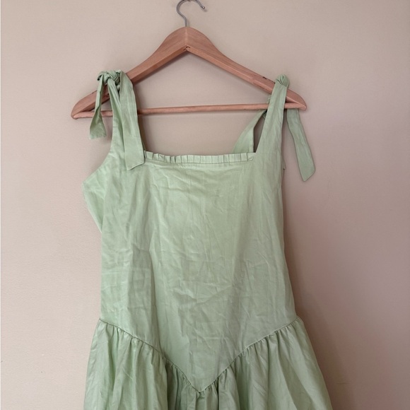 Anthropologie Peixoto Harlow Sleeveless Drop-Waist Maxi Dress Mint Green - Picture 9 of 15